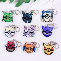 Pokémon Repeat Ball Cute Acrylic Keychain Accessories Pikachu Charizard Bag Charm Backpack Pendant Key Ring Gifts For Friends