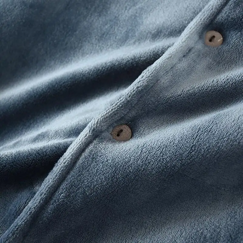 Pigiama da uomo Indumenti da notte caldi da uomo Flanella Inverno Pigiama spesso Maschile Manica lunga spessa Pijama Pigiama casual in pile Sonno