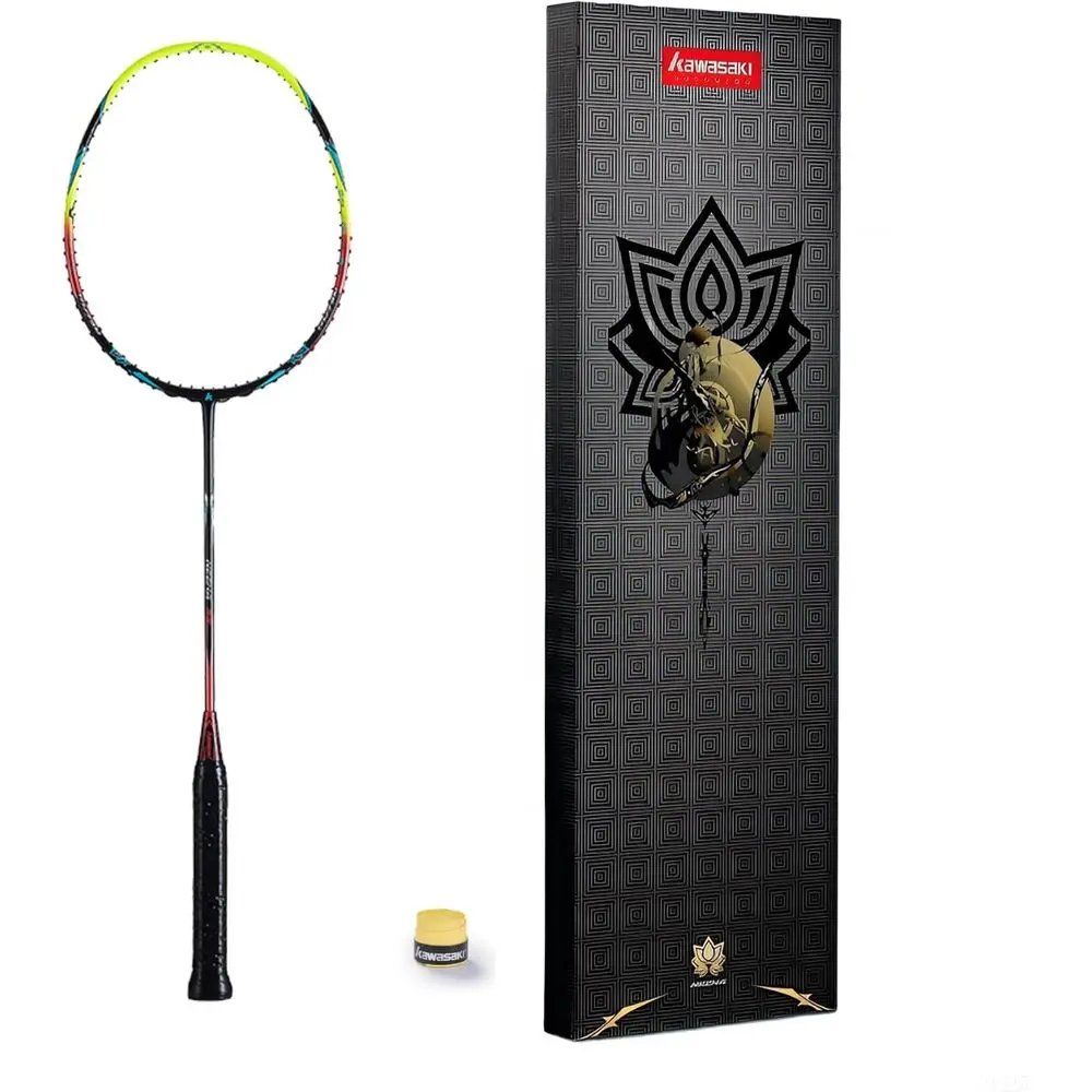 

Ультралегкая бадминтонная ракетка 40T Graphite 5U, высокое натяжение 35 фунтов, атакующий стиль игры