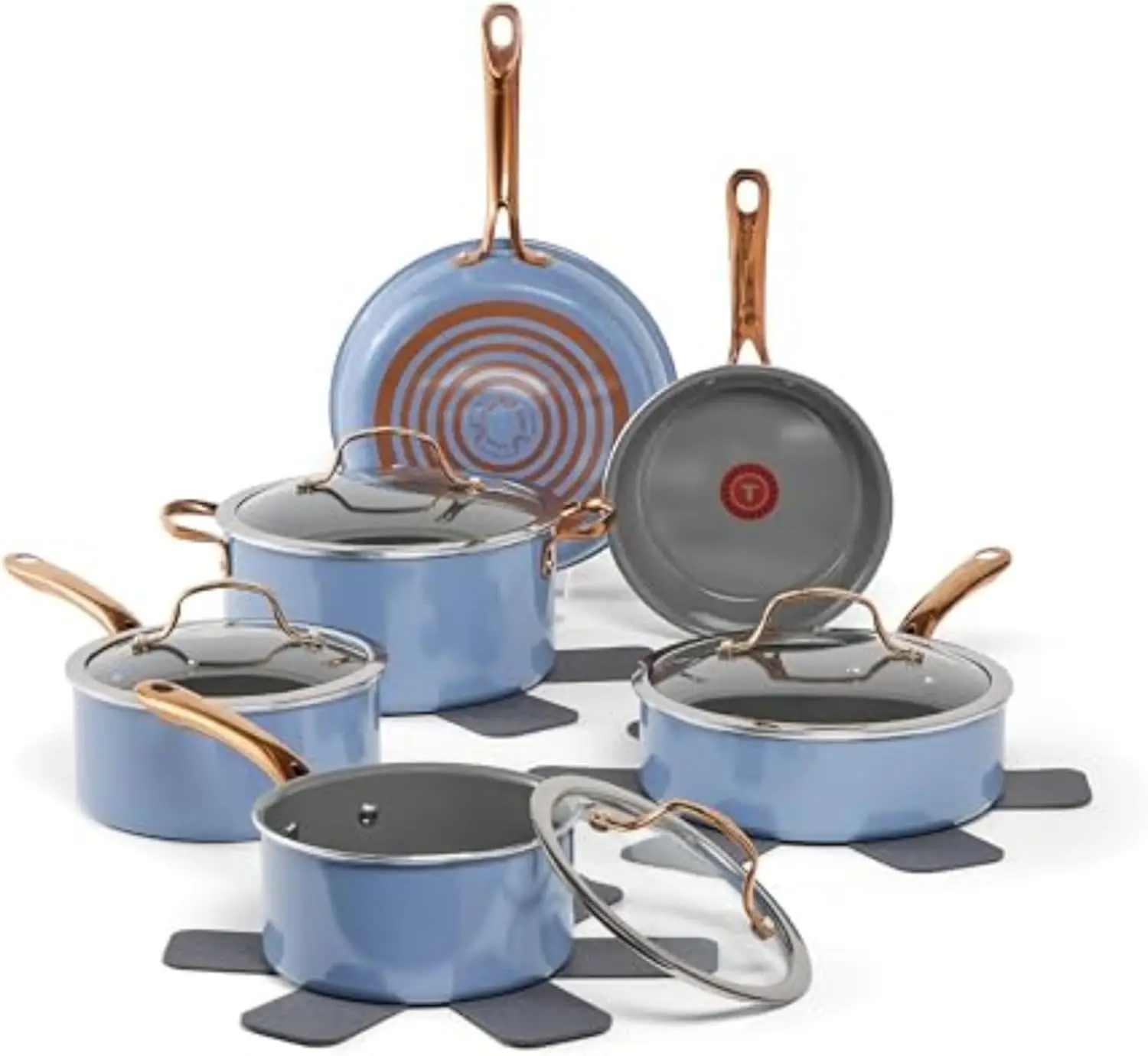 

Preserve Ceramic, Non stick Cookware Set 13-Piece, Made without PFOA and PTFE, Oven & Broiler Safe up to 350°F, Includes Stockpo