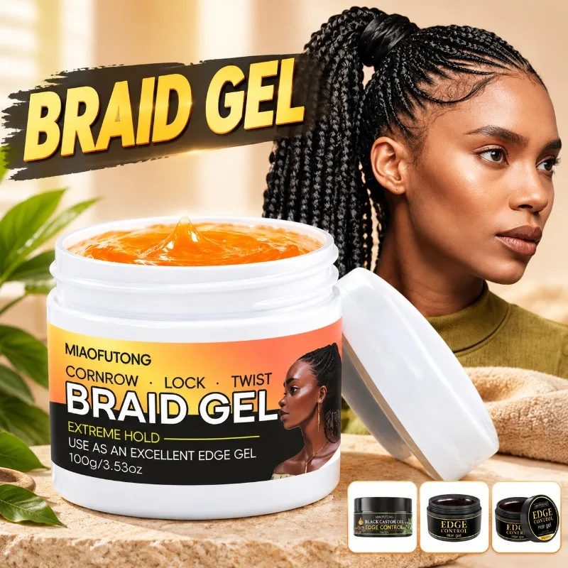Dreadlocks Gel Cream Braided Hair Moisturizing Hold Glossy Finish Hydrating Formula for Braid Styling Hairstyle Maintenance