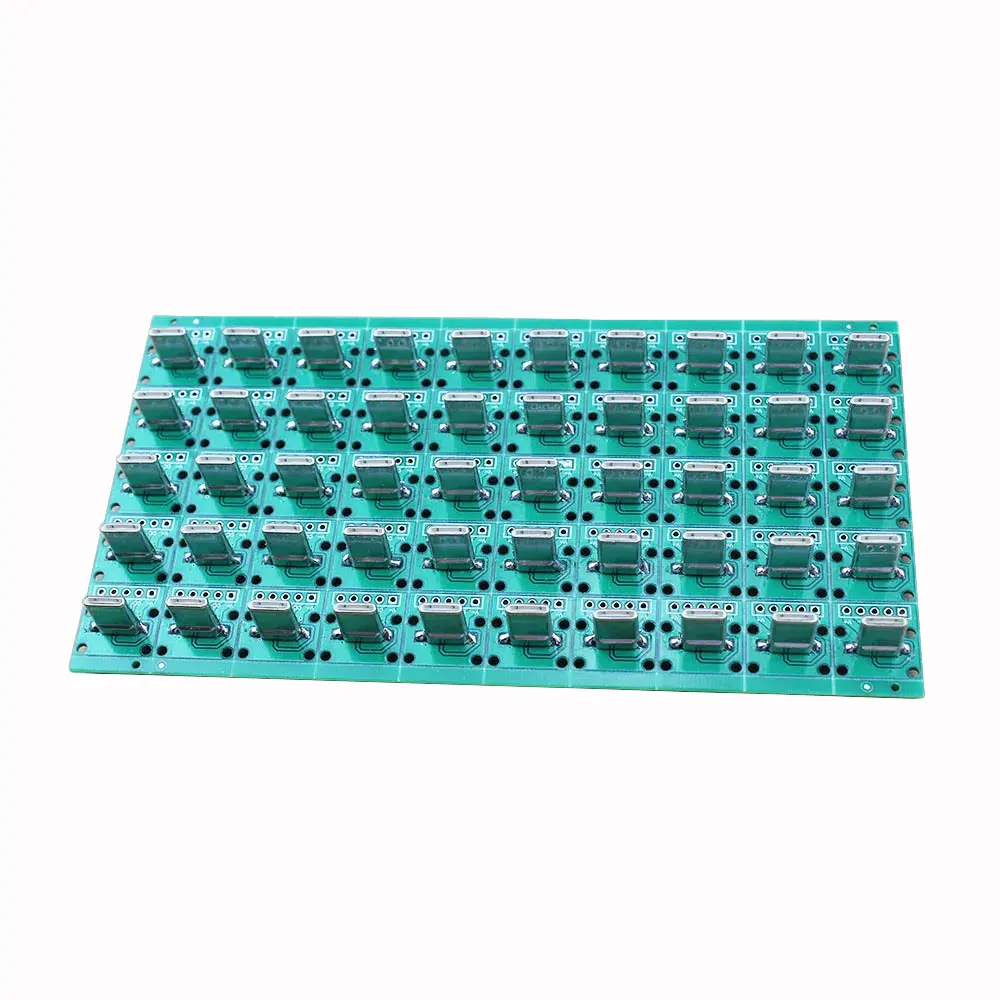 1 szt. Płyta testowa złącze męskie typu C USB 2.54mm Adapter konwerter PCB tabliczka zaciskowa portu płaskiego — zdjęcie 4