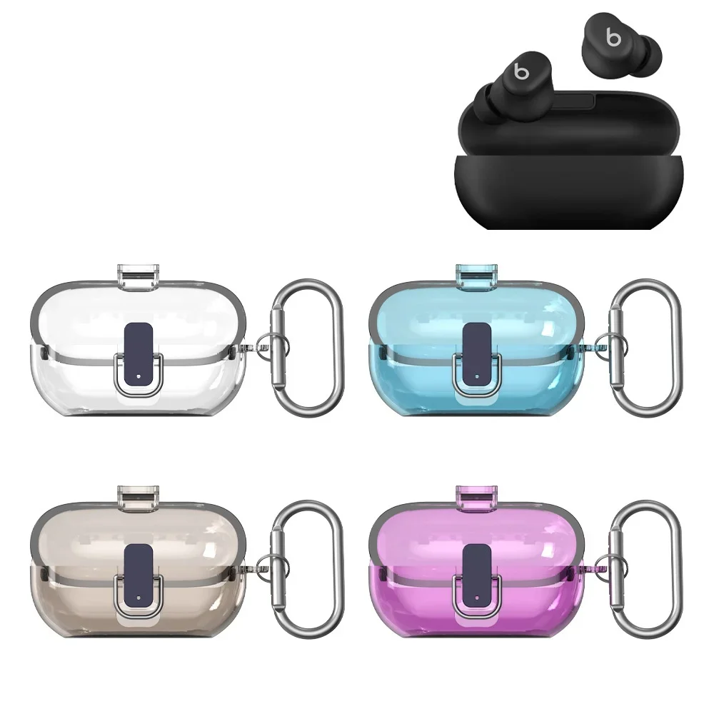 Ins สีทึบ Pop-up หูฟังสําหรับ Beats Solo Buds ขายร้อนนุ่มโปร่งแสงหูฟัง Anti-fall ป้องกันฝาครอบ