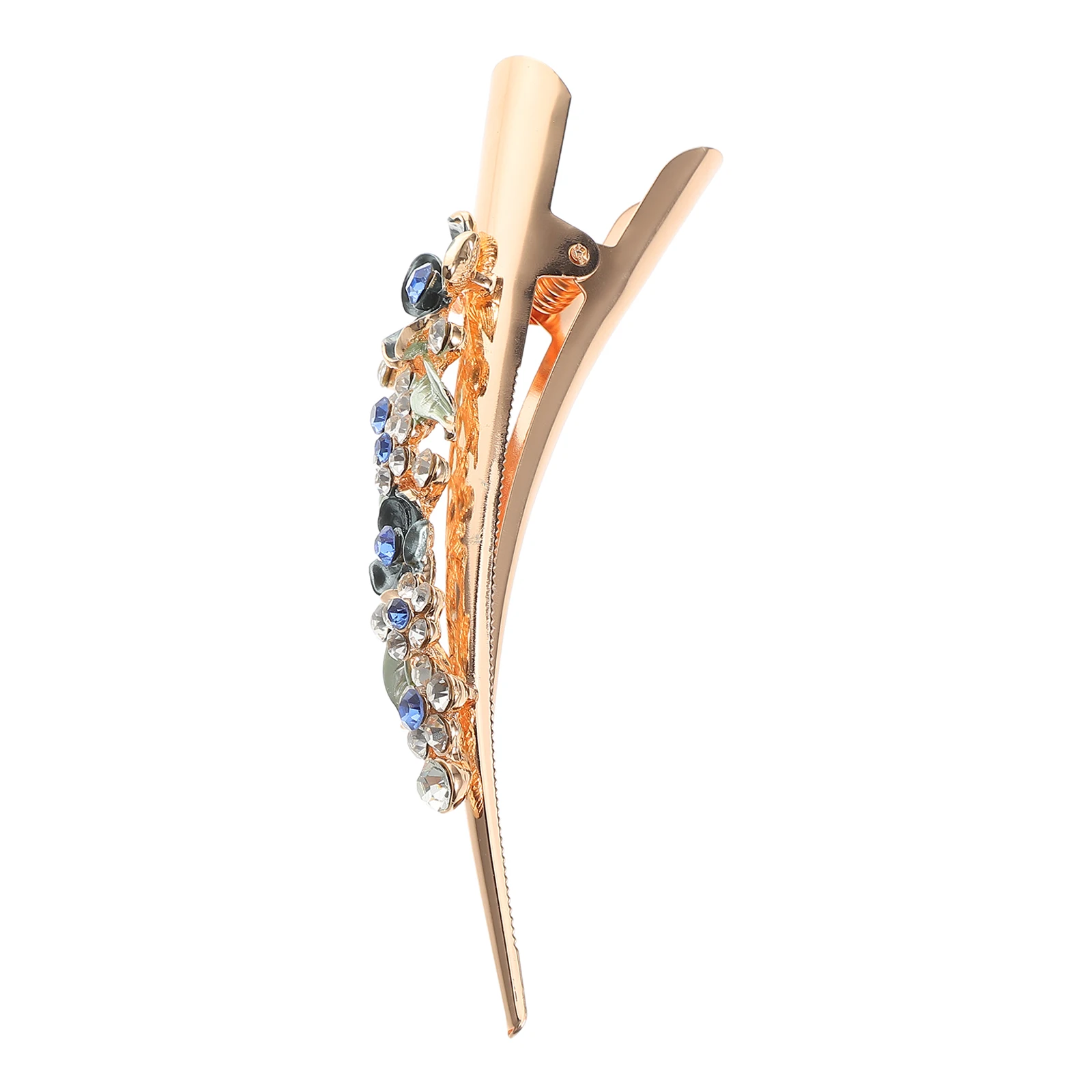 

Flower Horn Hairpin Bride Clip Cosplay Accessories Clips Alligator Fine Small Alligater Mouth Barrettes for Thick Headgear Cute