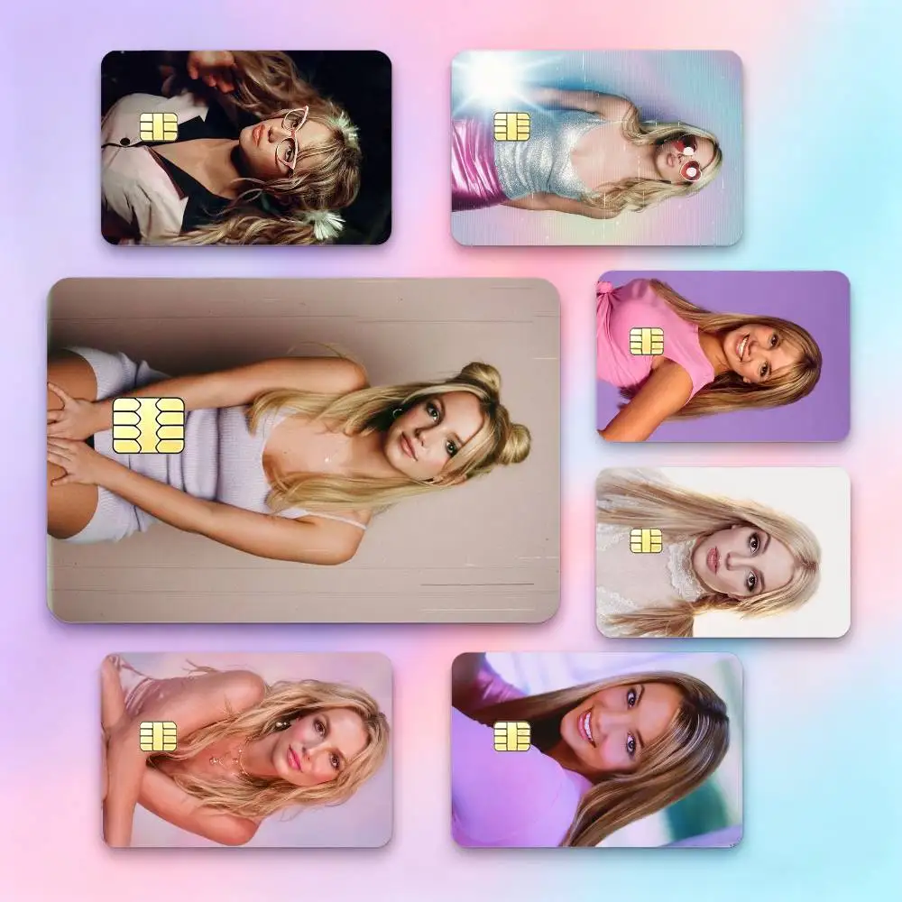 Renowned Pop Singer B-Britney S-Spears  Credit Card HD Stickers Game Card Decal Small Chip Waterproof Sticker Gift