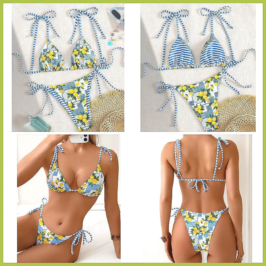 

Sexy Brazilian Bikini Set 2026 Women's Bathing Suits Summer Beach Swimwear Two Pieces (Characters: 68)