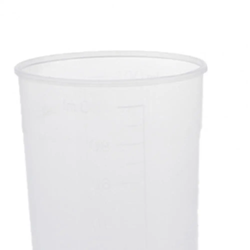 100ML Scale Cup Reusable Stackable Plastic Washable Measuring Glass for Lab
