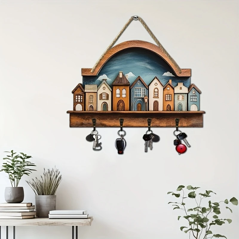 Wooden Wall Key Holder 1