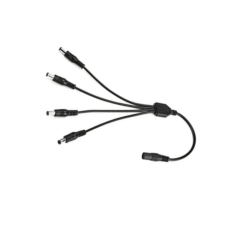 5.5 مللي متر x 2.1 مللي متر 1 أنثى إلى 4 طرق 8 طرق ذكر تيار مستمر فاصل الطاقة كابل توصيل محول 12 فولت ل CCTV كاميرا الأمن الملحقات #2