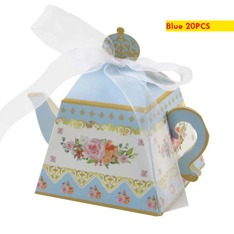 Retro Teapot Shape Paper Candy Box, Wedding Favor