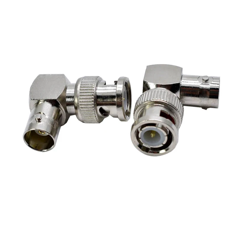 

Q9 BNC Male Female 90 Degree Right Angle Connector BNC Male To BNC Female L-shaped Brass Nickel plated