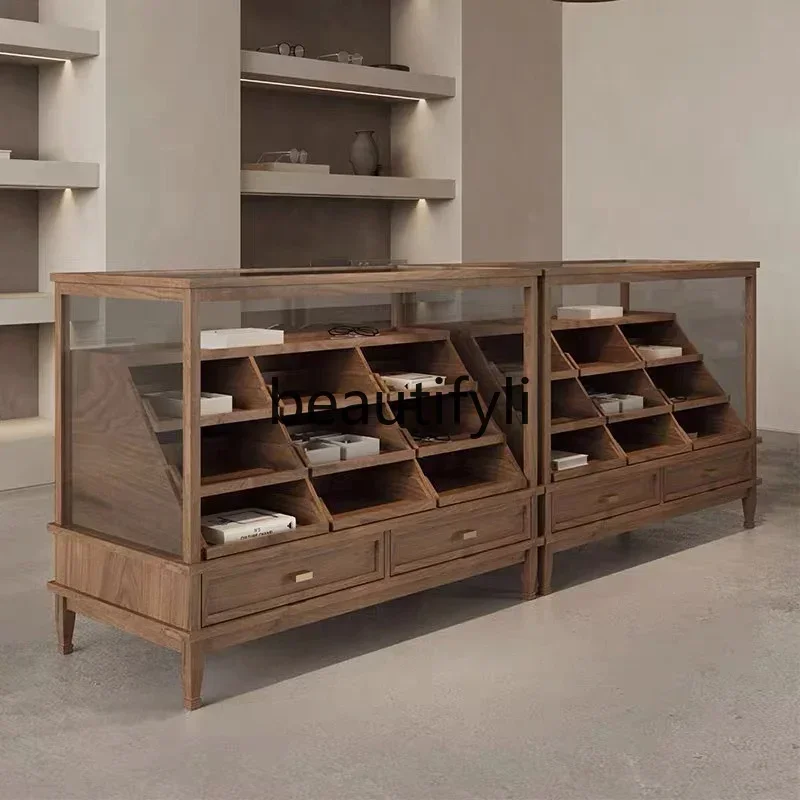 

S1S Clothing Store Nakajima Flowing Water Display Stand Product Display Cabinet Retro Shoe Cabinet Accessories Side Cabinet