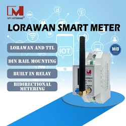 EM114039-01 02 MID certified lora EU863-870 1 Phase 3Phase  Smart Prepaid Bidirectional metering LoraWAN energy/power meters