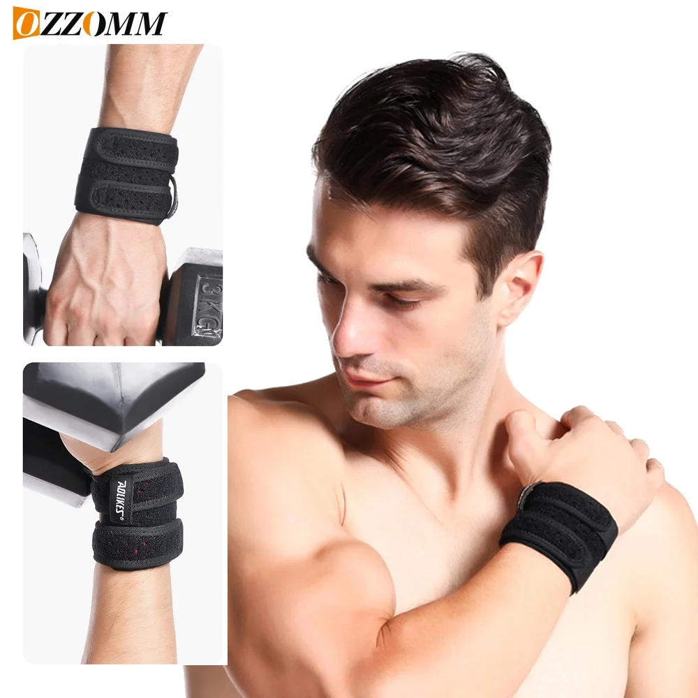 

1PC Sport Wristband Adjustable Sport Wrist Brace Injury Wrap Bandage Support Gym Strap Compression Wrist Guard Fitness Protector