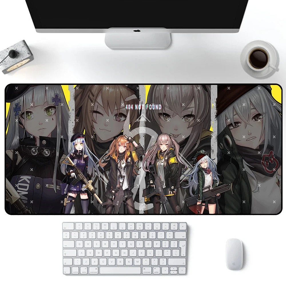 Meninas frontline mouse pad grande jogo mousepad pc gamer xxl computador escritório tapete do rato teclado tapete de mesa portátil mausepad