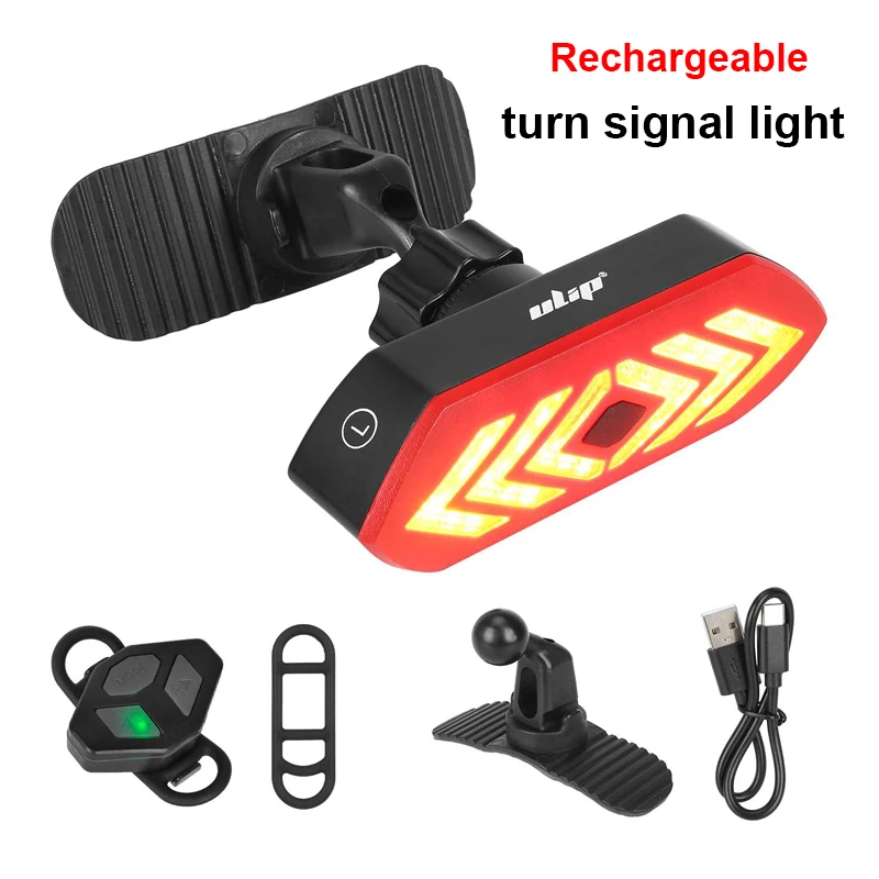 

Ulip Rechargeable Turn Signal Light With Remote Control Taillight for Electric Scooter LED Safety Warning Accessories Universal