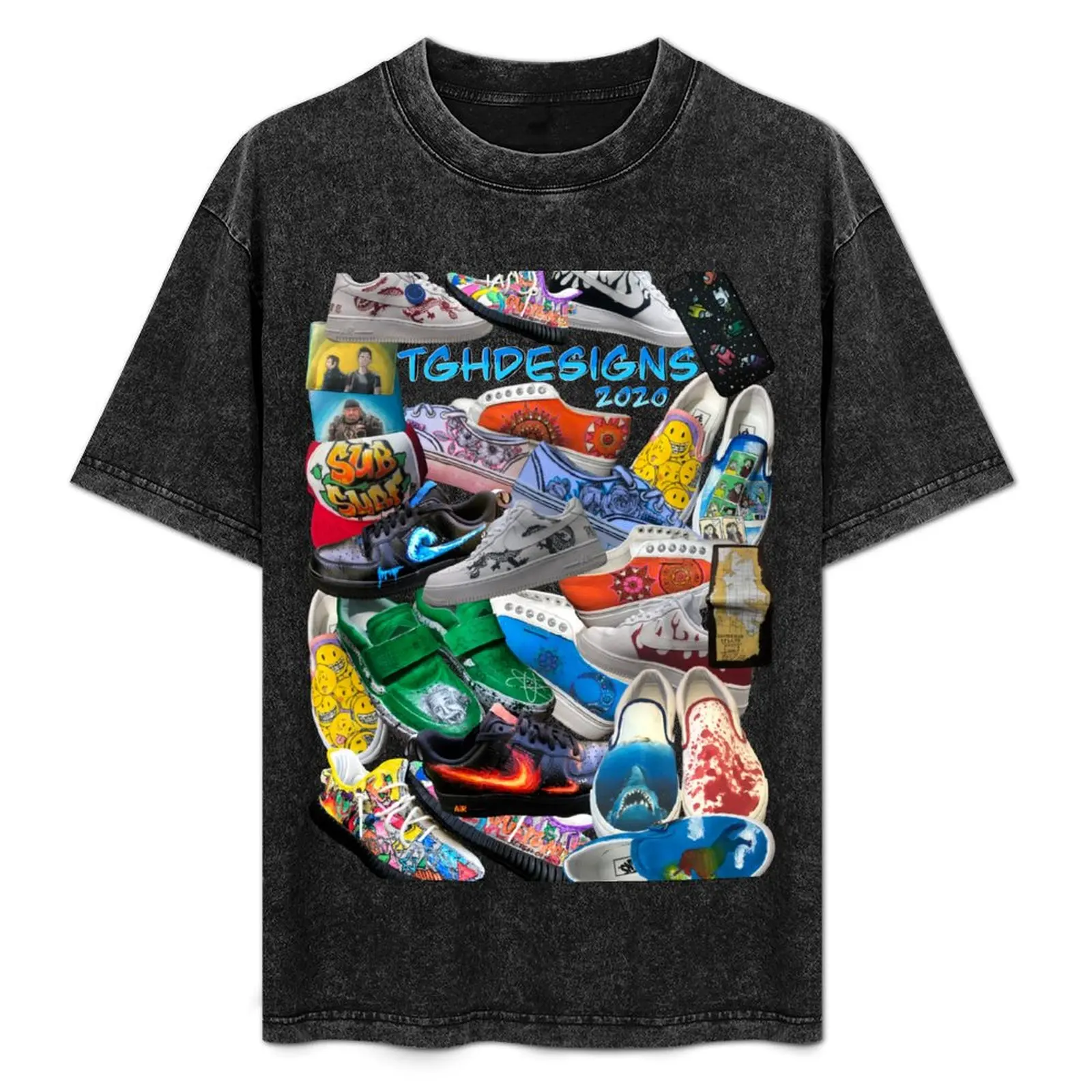 

TGHdesigns 2020 custom sneaker collage T-Shirt man t shirt summer t shirt man casual T-Shirt
