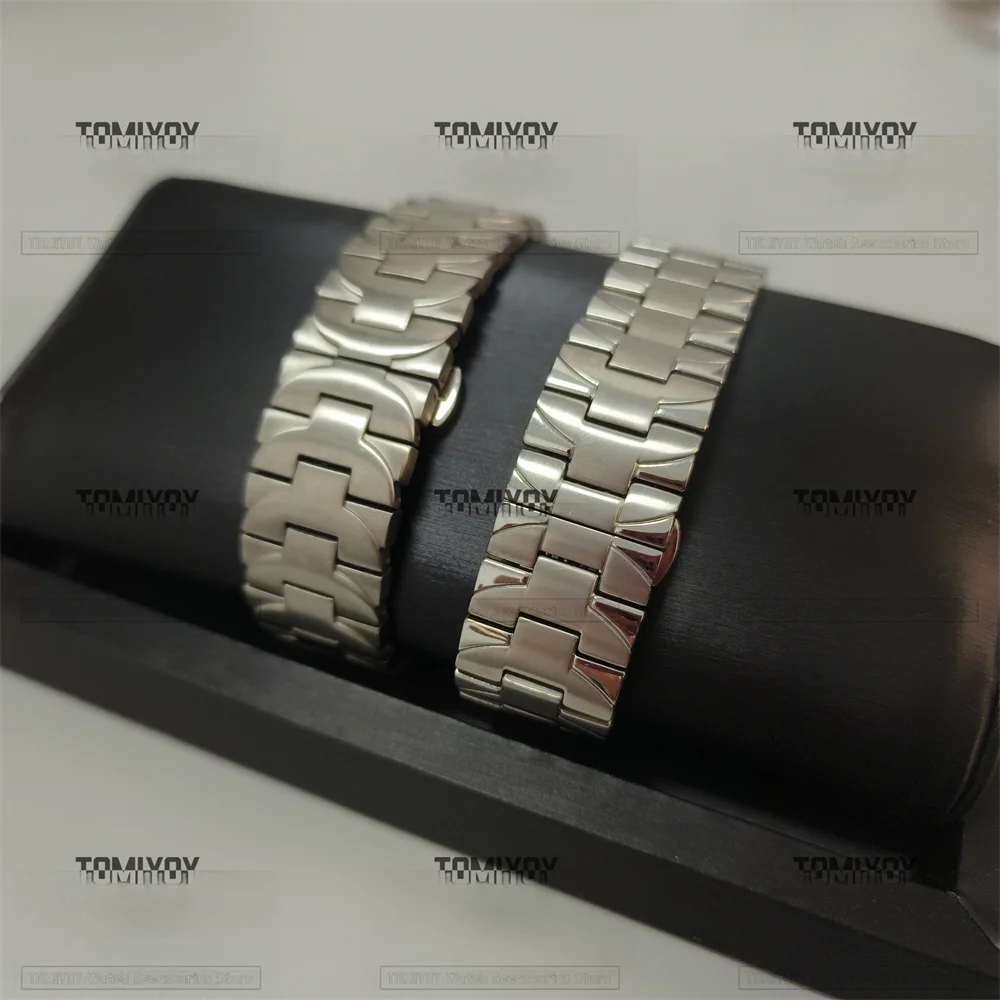 22/24MM Solid Stainless Steel Brush Polish Curved End Watch Band Replacement Strap Bracelet Fit For PANERAI LUMINOR Marina PAM