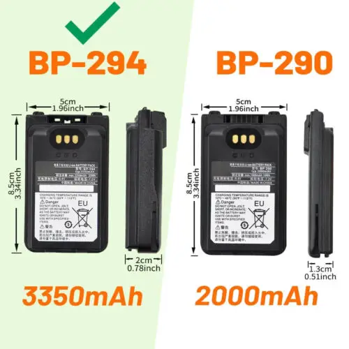 

2pcs NEW 7.2v 3350mAh Li-ion Battery Pack for Radio Walkie Talkie ICOM IC-F52D IC-F62D IC-M85 IC-F3400D Two Way Radio