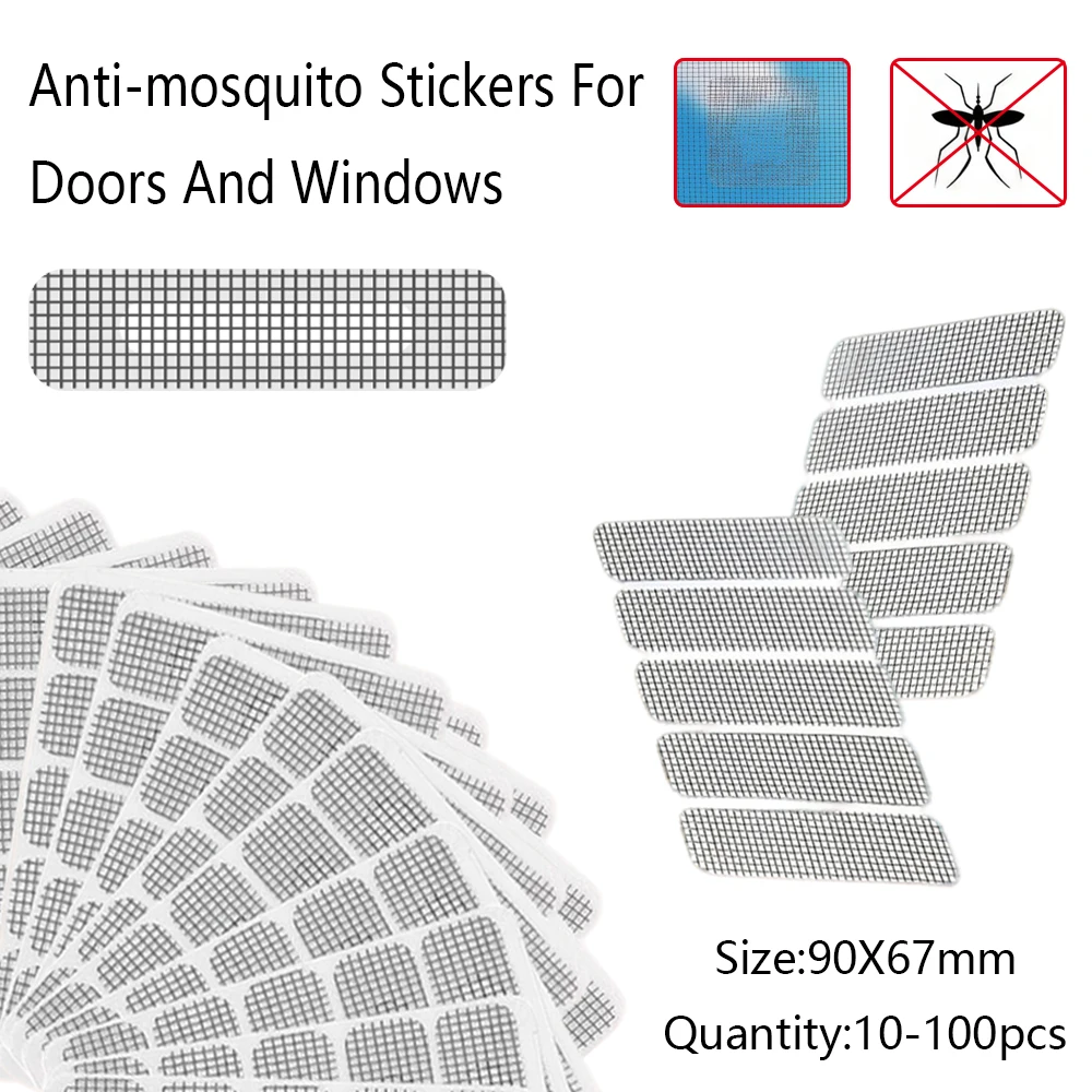 10-100 stücke Fenster Bildschirm Patch Auspuff Grille Fenster Tür Entwässerung Loch Anti-moskito Paste Mesh Bildschirm unsichtbare Reparatur Subvention