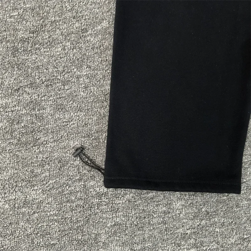 Embroidery Logo Mertra Black Jogger Drawstring Sweatpants Men Women Pure Cotton Oversized Casual Trousers