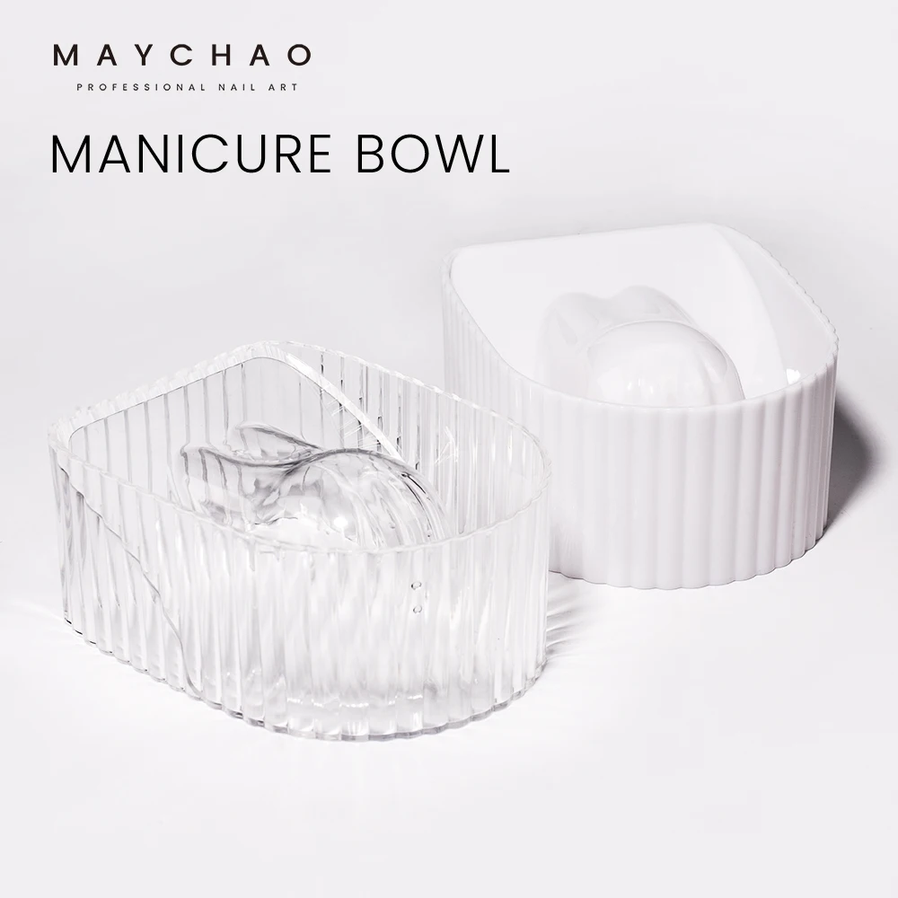 MAYCHAO 1PC Manicure Bowl Nail Polish Remover Soak Bowl Acrylic Nail Tip Treatment Remover DIY Nail Art SPA Manicure Tools