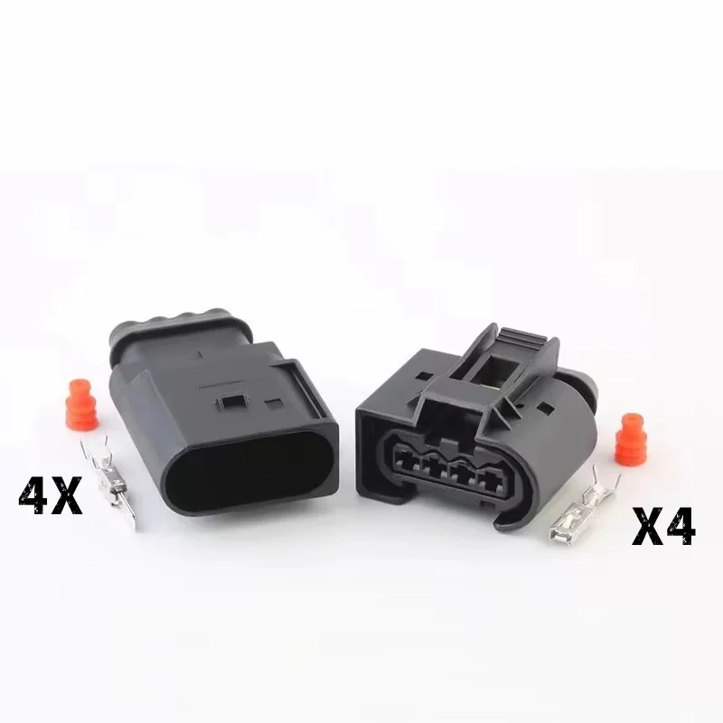 4 Pin Automotive Electronic water pump Connector Plug 9441491/2E0 905 KT 699296/A699297 For Benz BMW 3 5 7 X1 X5 X6 Z4 N52 N54