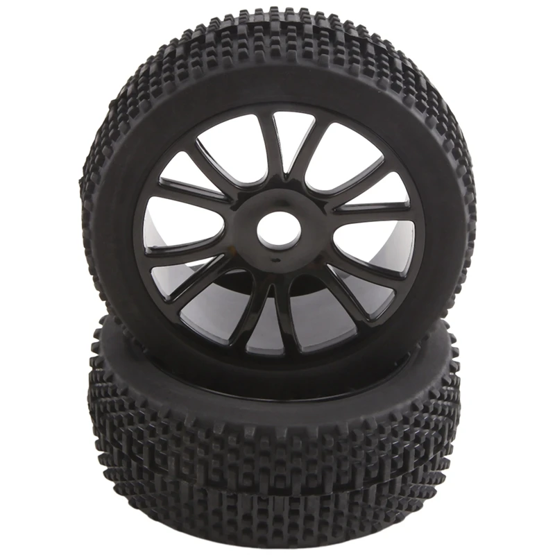 RC 1:8 Off Road Car Buggy Rubber Tires & Plastic Wheel Rims HUB HEX 17 Mm 81-801