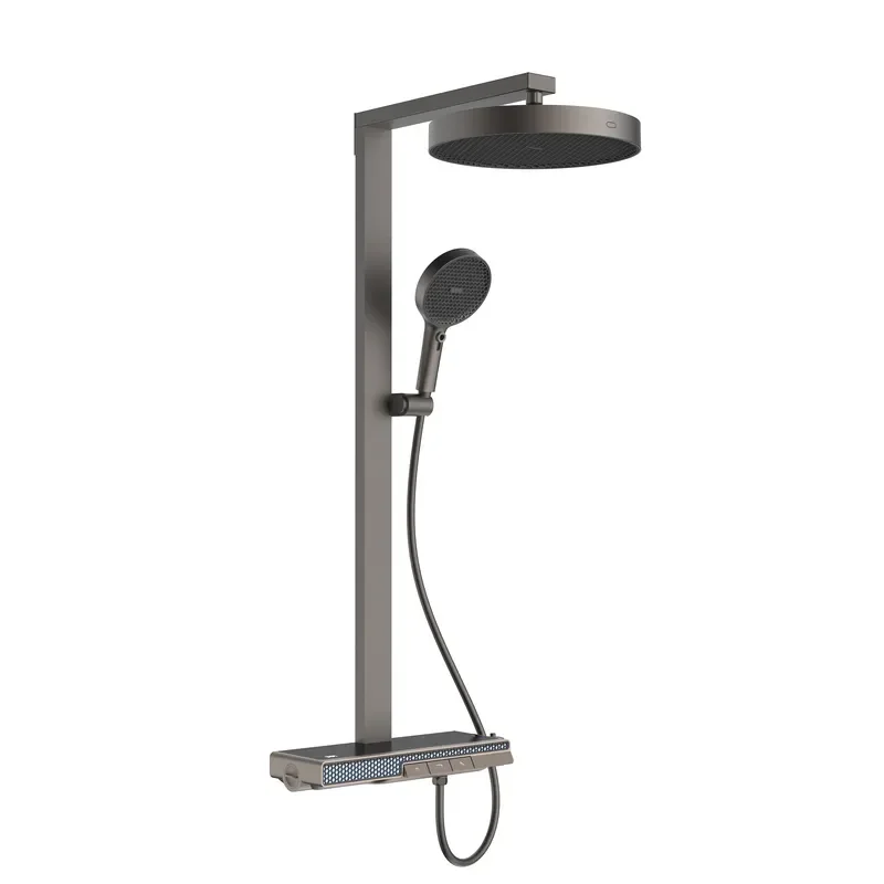 Thermostatic Shower Faucet System Solid Brass Mixer Modern Design for Hotel Bath/Shower