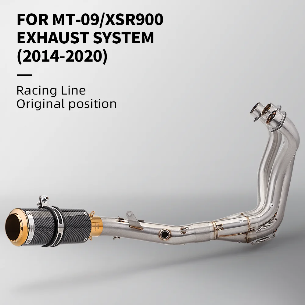 

Глушитель выхлопной трубы подходит для передней соединительной трубы mt09 2014-2020, комплект модификации выхлопной системы мотоцикла