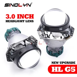 Sinolyn 3 Inch Bi Xenon Projector Lenses For Hella G5 D1S D2S D3S D4S Lamps Metal Car Lenses For Headlight Upgrade Retrofit