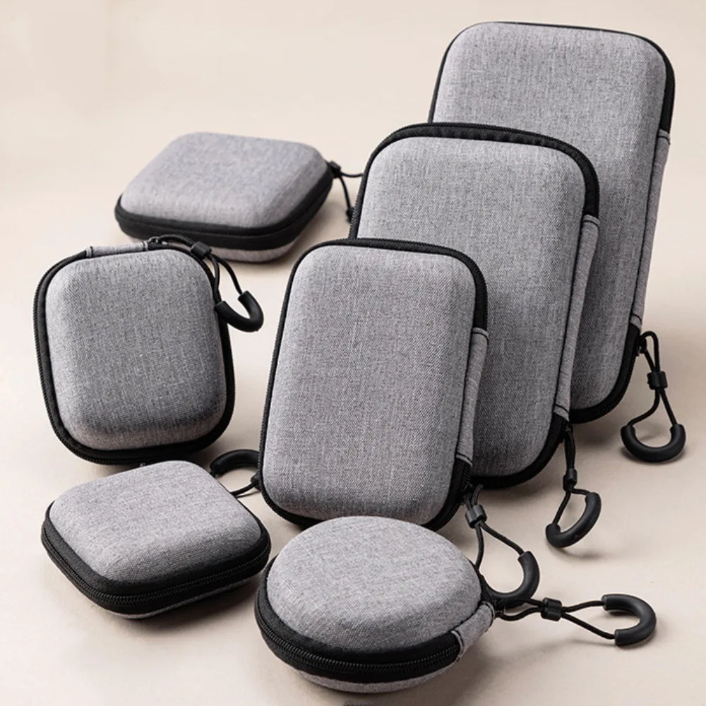 

Противоударная жесткая сумка для хранения из ЭВА, пыленепроницаемая защитная сумка для хранения наушников, водонепроницаемая портативная сумка-органайзер для кабеля передачи данных