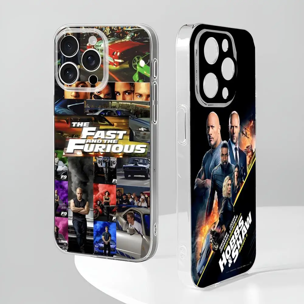 Fast And Furious Moive Phone Case New For IPhone 16 15 14 12 13 11 Pro Max Mini X XR XS Plus Black Silicone Transparent Cover