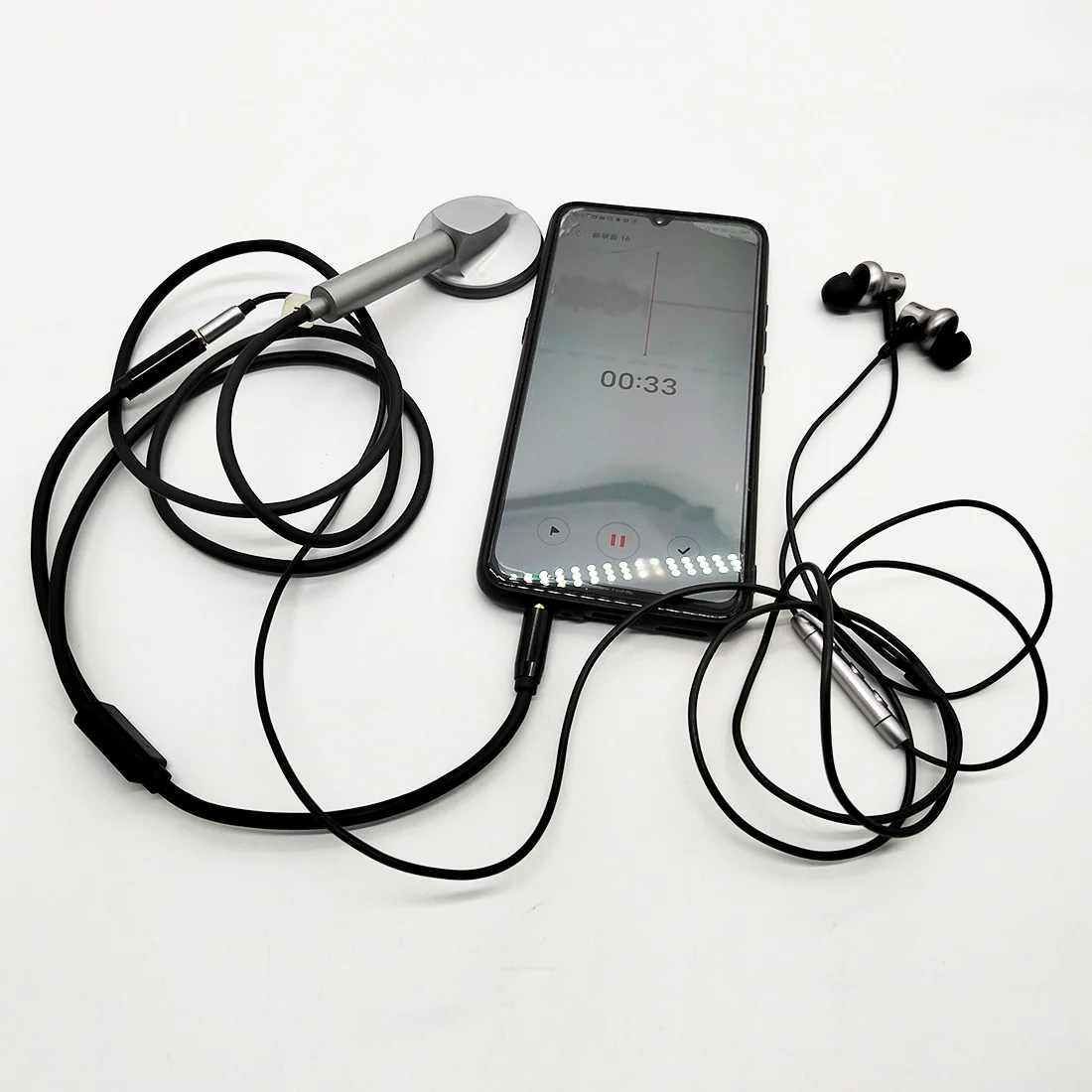 Smart Digital Stethoscope, Mobile Phone Connected Electronic Stethoscope, Professional Recording Stethoscope for Doctors Home