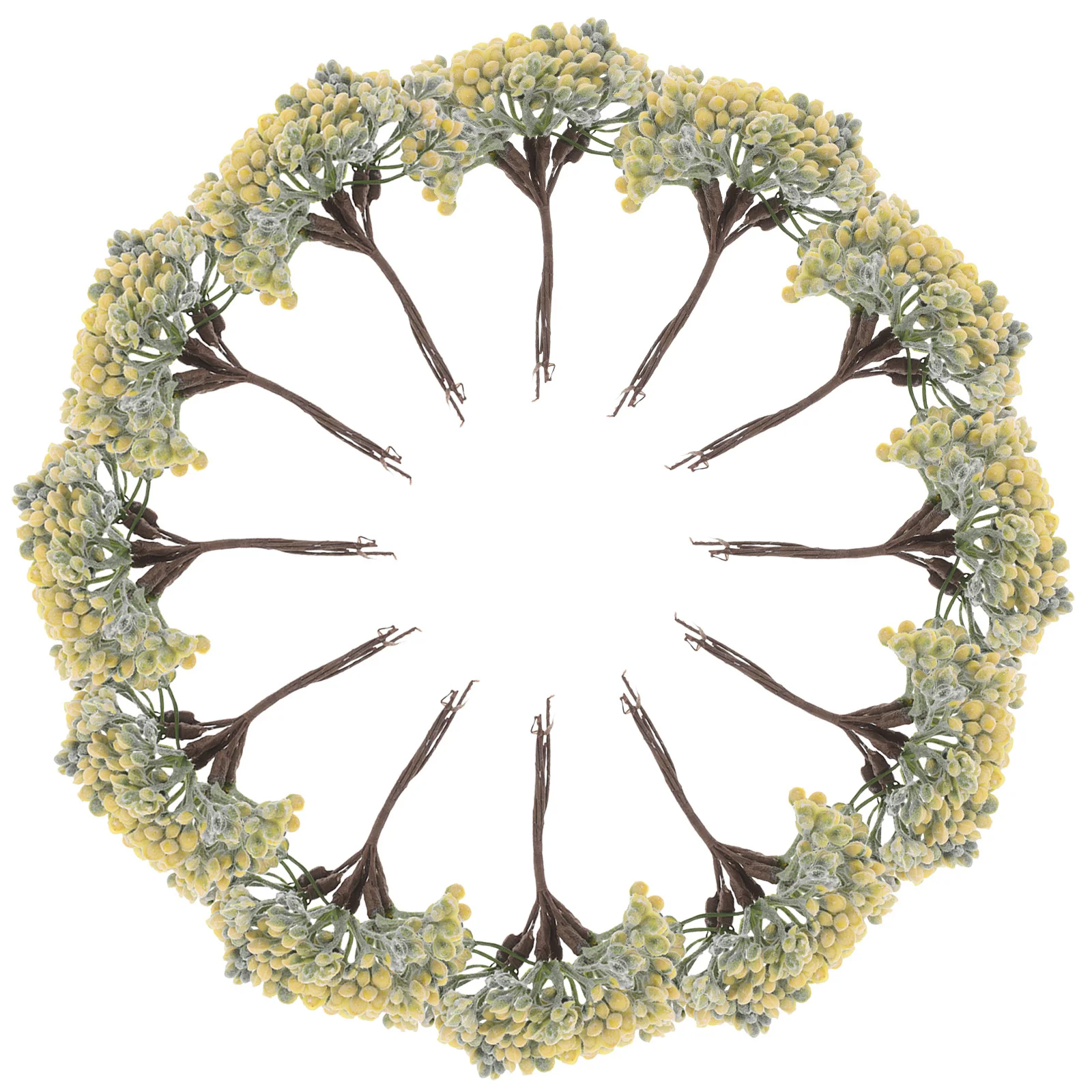 

30pcs Artificial Berry Pick Faux Frosty Winter Branches Realistic Christmas Holly Stems For Diy Craft Decor Garland Wreath