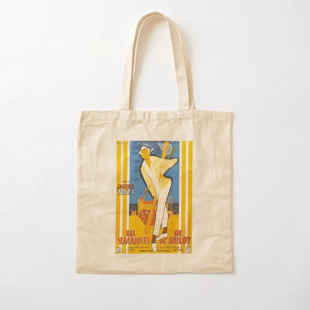 

Mr. Hulot's Holiday - Les Vacances de Mr. Hulot - Jacques Tati Tote Bag tote bags men Canvas Tote Bag