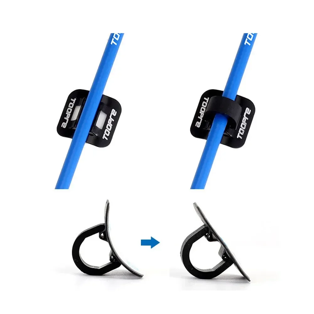 

10 Sets Mountain Bike Bicycle Brake Cable Guide Seat Frame Tubing Fixing Clamp C-buckle Cycling Accessories Parts