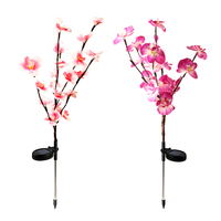 2Pcs Solar Powered Outdoor Light Durable Construction Energy Saving For Patios Paths Borders Ponds Driveways Pink Purple
