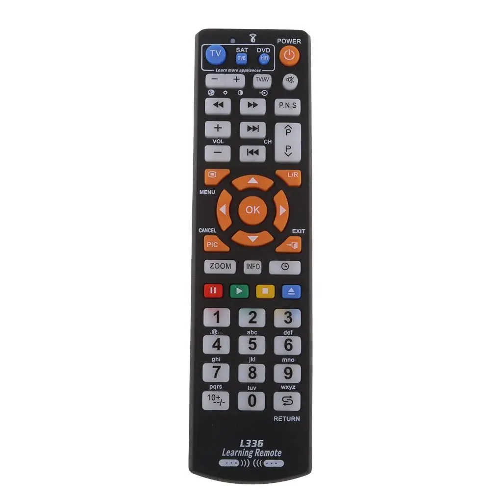 Universal Self-Learning TV Remote Control Full Key Type Replacement L336