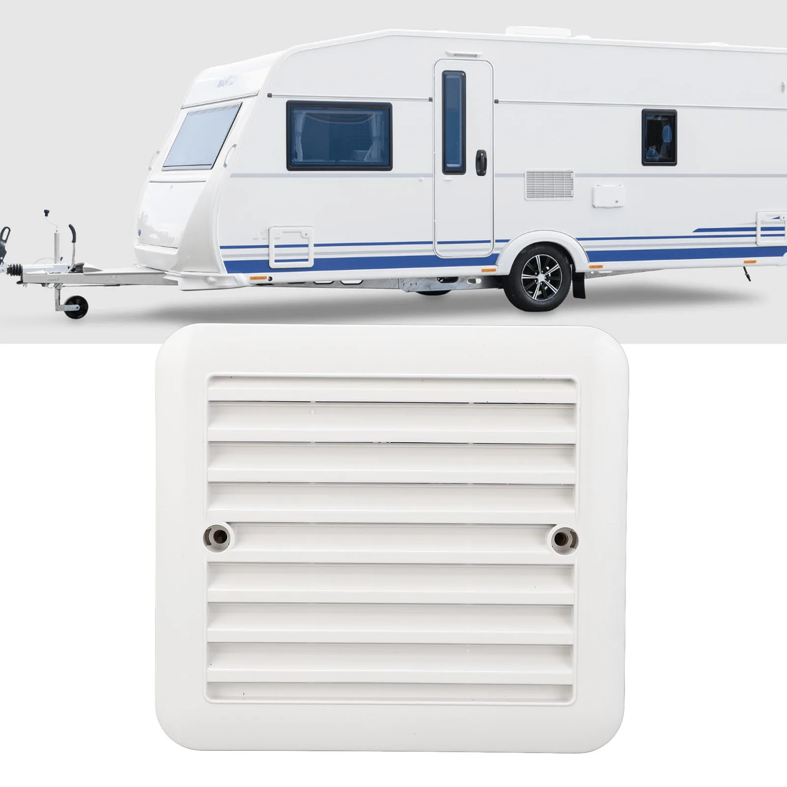 

Вентилятор для дома на колесах, антивозрастная вентилируемая решетка, боковой вентиляционный вентилятор для автофургона, защита от ультрафиолета, эффективная циркуляция воздуха, 4,8 Вт для лодки