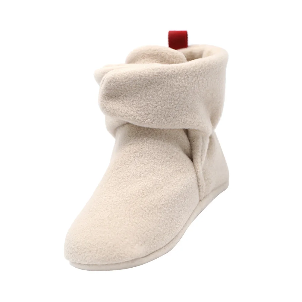 

Baby Fleece Booties Sock Shoe Cozy Socks for Toddler Slipper with Grippers Shoes