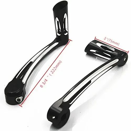 2pcs Motorcycle CNC Heel Toe Shift Lever W/ Shifter Pegs For Harley Softail Electra Glide Fatboy FLTRX FLHT FLH FL Road King