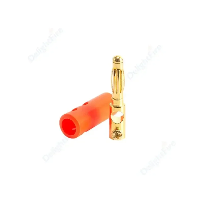 1/5/10pcs Red Black Audio Speaker Banana Plug Gold Plated Connector Adapter for Musical Sound Stereo Speaker Cable Amplifier DIY