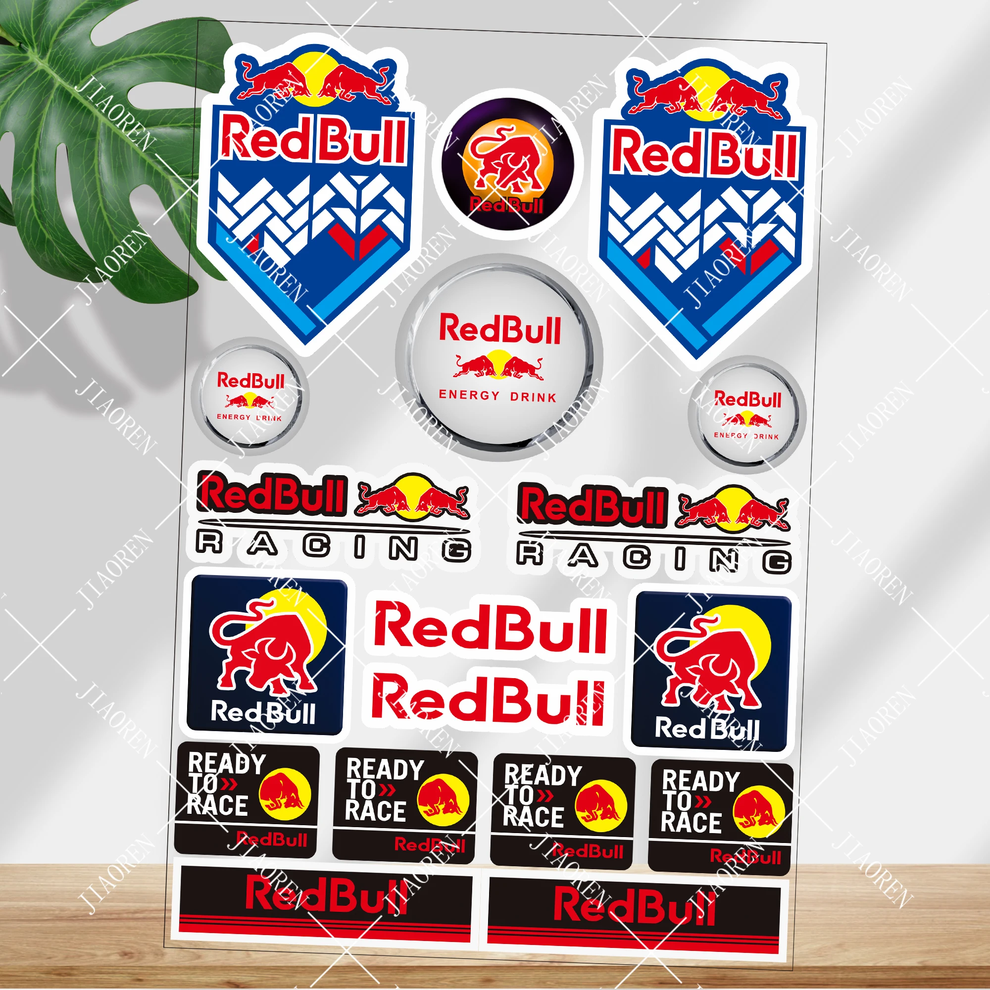 

Рождественские гоночные наклейки с красным быком, наклейки на мотоцикл для Ktm