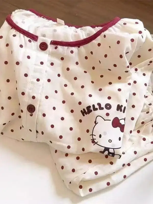 

Children's Casual Home Wear Cloud Cotton Suit Simple Style Summer New Arrival Girls Daily Outfit Breathable Comfortable
