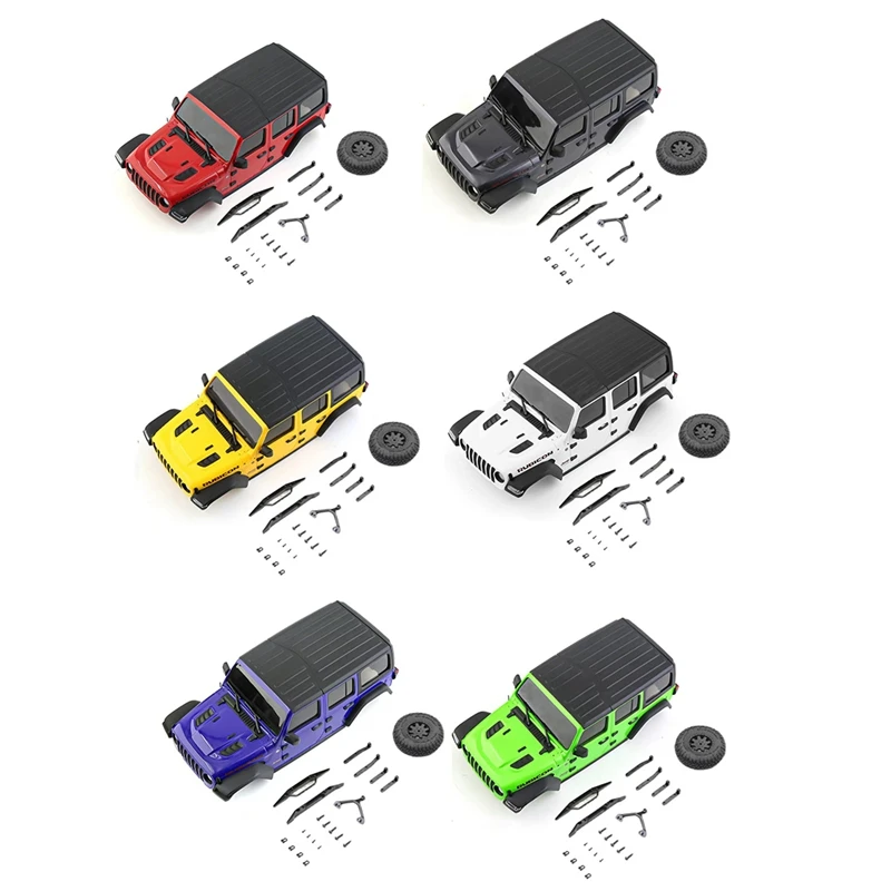 

Корпус кузова радиоуправляемого автомобиля для Kyosho Mini-Z 4X4 JEEP Wrangler Rubicon, обновленные детали гусеничного автомобиля на радиоуправлении