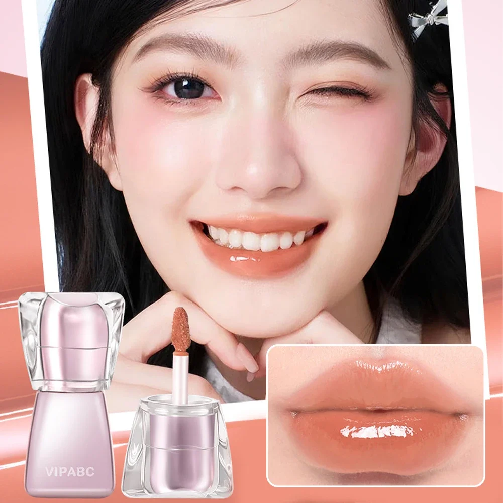 Light Water Mirror Lip Glaze Plump Lips Not Easy To Stick To Cup Fading Moisturizer Lipstick Makeup