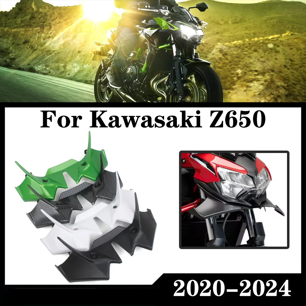 

Front Downforce Spoiler Naked Frontal Spoilers Winglet Aerodynamic Wing Deflector Kit For Kawasaki Z650 Z 650 2020-2024