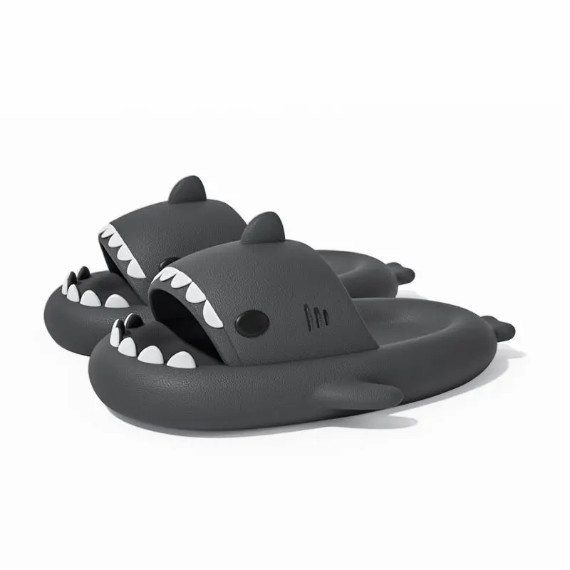 2023 New Shark Slippers Summer Shark Slides Women Men Indoor Bathroom Sandals Couples EVA Light Soft Female Outdoor Beach Shoes