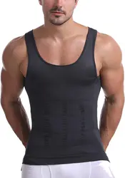 Men Slimming T-Shirt Shaper Posture Vest Belly Control Compression T-Shirt Underwear Corset Slimming Body Shaper